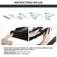 thumbnail image 2 of pitrice Laptop Table Adjustable 15kg Notebook Stand Metal 360掳 Foldable Computer Holder, Black, Air Hole, 2 of 8