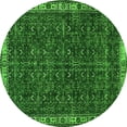 thumbnail image 1 of Ahgly Company Indoor Round Persian Green Bohemian Area Rugs, 7' Round, 1 of 4