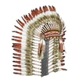 thumbnail image 1 of Tocados Indios Plumas Artificiales Disfraz Headdress Accesorio Tela Sombrero Inspirado Nativo Americano Función Fotografía Adultos Adecuado para Festival Fiesta Temática Escenario Regalos, 1 of 8