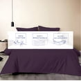 thumbnail image 3 of Kotton Culture 3Pc Oversized King Size Duvet Cover Set 100% Egyptian Cotton 1000 TC Plum, 3 of 4