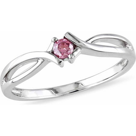 Miabella Pink Diamond Accent Sterling Si