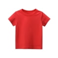 thumbnail image 3 of Bellafa 3-Pack Short Sleeve Little Boy & Girls T-Shirts Toddler Multicolor Cotton Tops Shirt Summer Beach Casual Tops Tee 1-9 Years Kids, 3 of 6