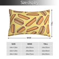 thumbnail image 2 of Salouo Hot Dogs Pattern Pillow Cases,1PC Pillow Covers with Envelope Closure Decorative Pillow Case for Bed Couch,Pillows Not Included-20"x30", 2 of 6