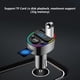 thumbnail image 4 of Transmisor FM Bluetooth para coche, con cargador USB dual, reproductor MP3, compatible con disco USB, manos libres, retroiluminación LED de 7 colores., 4 of 7