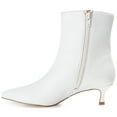 thumbnail image 3 of Journee Womens Arely Pointed Toe Kitten Heel Ankle Booties, Widths Available, 3 of 9