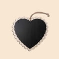 thumbnail image 3 of Hanging Mini Chalkboards Heart Shaped for Leaving Message 1 Piece Bamboo, 3 of 5