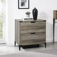 thumbnail image 4 of Modern Farmhouse Angle Iron 2-Drawer Filing Cabinet in Gray Wash, 4 of 5