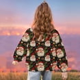 thumbnail image 4 of TFEOQRY Children Girls Christmas Sweatshirts Winter Fashion Christmas Printed Long Sleeve Hoodless Sweatshirt Black, 4 of 9