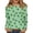 20#Turquoise, variant on St Patricks Day Shirt Women Long Sleeve T Shirts Funny Green Shamrock Printed Graphic Saint Patrick's Tee Tops Light Green L