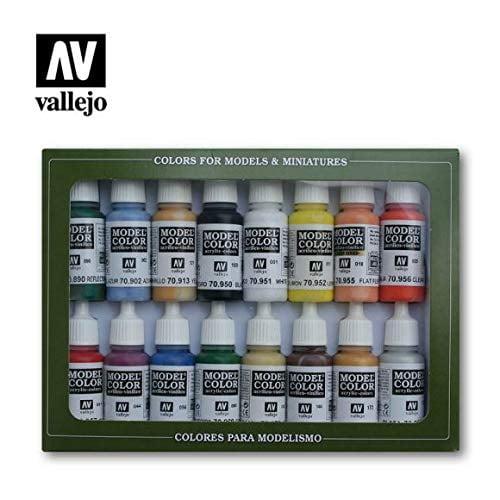 Vallejo Basic USA Colors Paint Set, 17ml 