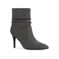 thumbnail image 1 of BLISSFUL STEP Bottines à Talons Aiguilles Pointus pour Femmes Gris 7, 1 of 7
