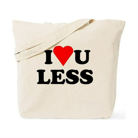 CafePress - Love You Less Tote Bag - Unisex Canvas Tote Bag, Beige, 1-Piece