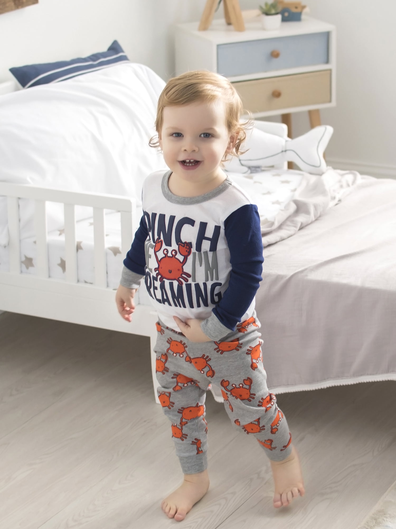 Gerber Baby & Toddler Neutral Snug Fit Cotton Pajamas, 4-Piece, 12 Months - 5T