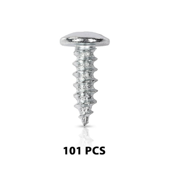PIT66 Fit for LICENSE PLATE SCREWS - PHILLIPS PAN HEAD SELF TAPPING (100 Pkg)