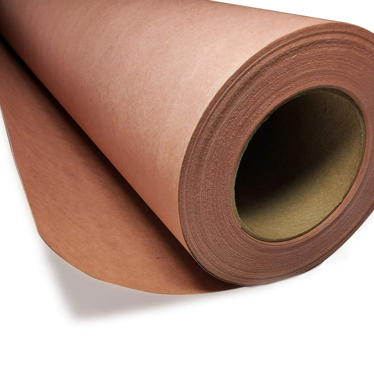 Idl Packaging Red Kraft Paper Roll 36 x 180', Both-Sided, Fade-Resistant, Made in The USA, Thick 45 lbs (Pack of 1) - Colored Paper for Kids Crafts