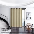 thumbnail image 2 of Deconovo Cortinas Deconovo para puertas corredizas - Cortinas anchas de 254 cm de ancho, que bloquean la luz para dormitorio/sala de estar (254 cm de ancho x 243 cm de largo, beige, 1 panel), 2 of 7