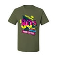 thumbnail image 3 of Totally 80's Forever Vintage Men's Graphic T-Shirt, Military Green, Medium, 3 of 5
