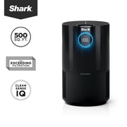 Shark 500 Sq Ft True HEPA Air Purifier, NanoSeal, Clean Sense IQ Technology, Captures Pet Hair, Pet Dander, Allergens, HP100 Charcoal Gray