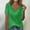Army Green, variant on Ribbed Knitted Tops For Women V-Neck Short Sleeve Shirts Plain Basic T-Shirt Causal Elegant Shirts Summer Tops 2025 Trendcy Tee