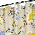 thumbnail image 3 of Waterproof Beautiful Colorful Floral Shower Curtain 72x72 Inch Boho Style Polyester Unique Shower Curtain for Bathroom Hotel Home Decor with 12 Plastic Hooks, 3 of 5