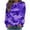 Purple, variant on Luxalzxs Camo Sweatshirt for Women Trendy Long Sleeve Going Out Workout Shirts Crewneck Sweatshirts Pullover Tops