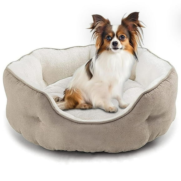 Cama OPUEW Caqui Antideslizante Terciopelo Comodidad para Perros y Gatos Pequeños