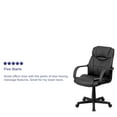 thumbnail image 5 of Flash Furniture Mid-Back Ergonomic Massaging Black LeatherSoft Executive Swivel Office Chair with Arms, 5 of 13