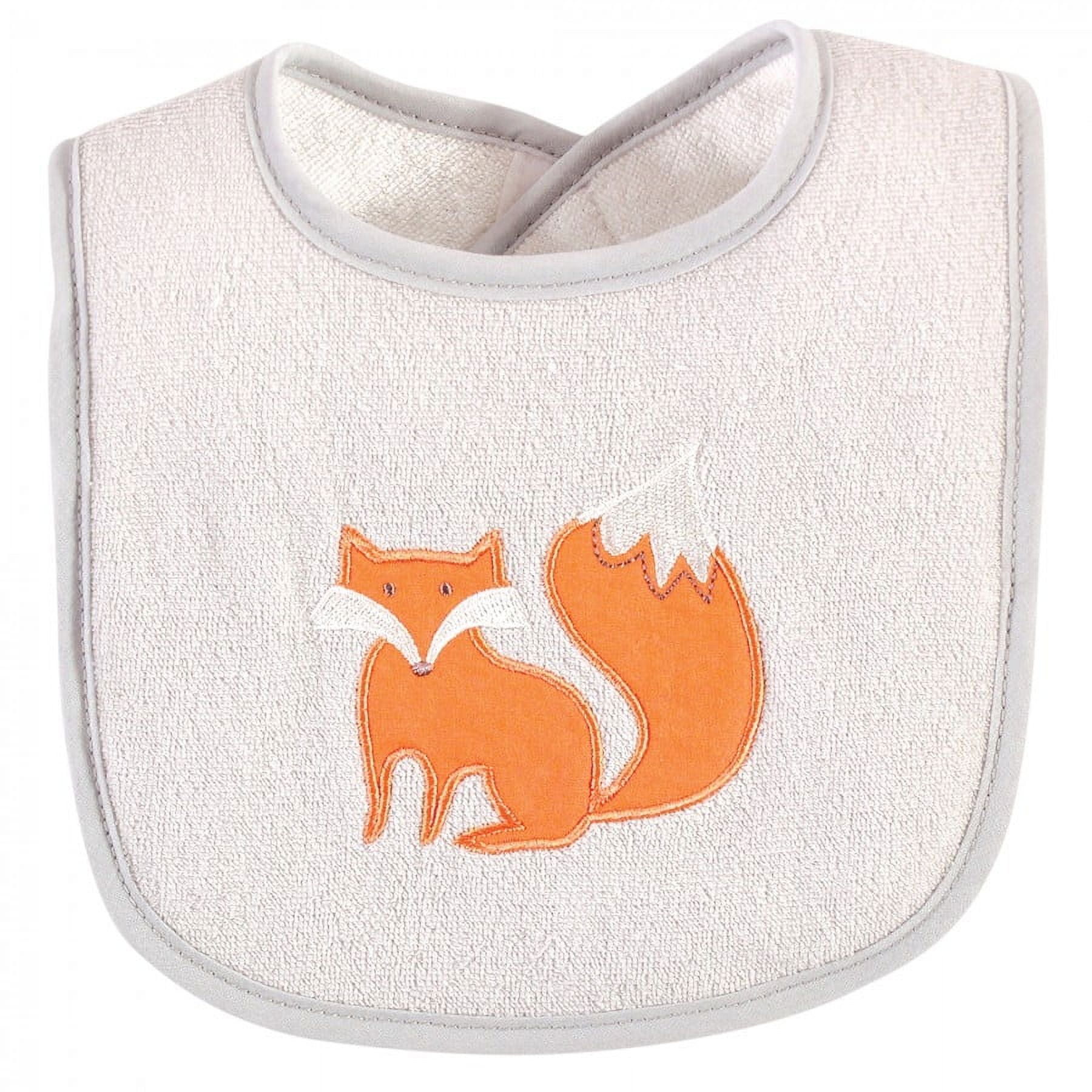 Hudson Baby Unisex Baby Cotton Terry Drooler Bibs with Fiber