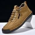 thumbnail image 5 of Chenyee Mens Leather Casual Shoes Comfortable Fashion Sneakers Loafers Lightweight Dress Walking Driving Shoes, 5 of 8
