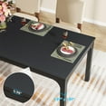 thumbnail image 4 of Tribesigns Dining Table for 6-8 Person, 78 inch Long Rectangular Kitchen Dining Table for Living Room and Dining Room, 78.7 x 27.5 x 29.5 Inches (Only Table, Black), 4 of 4