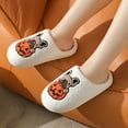 thumbnail image 6 of Gaexia Women's Furry Halloween On Slippers Cozy Winter Home Shoes Soft Flat Round Toe Cartoon Prints Couples Comfortable Indoor Outdoor, 6 of 7