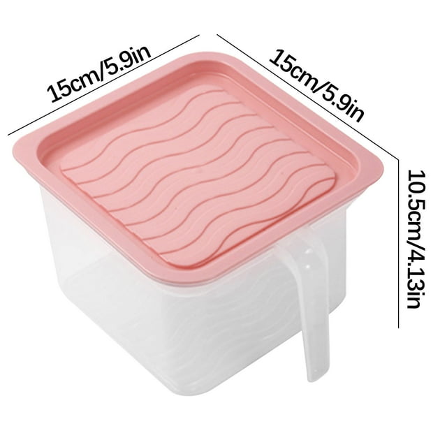 Vwrxbz Multigrain Storage Jar with Handle Transparent Airtight Container for Nut Candy Dry Food Kitchen Organization