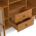 thumbnail image 5 of Simpli Home Artisan 53 inch Wide Solid Wood Tall TV Stand in Honey Brown For TVs up to 60 inches, 5 of 12