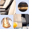 thumbnail image 6 of Moda Furnishings Patio Wicker Rectangle Gas Firepit Sets for Garden in the Outdoor, 6 of 7
