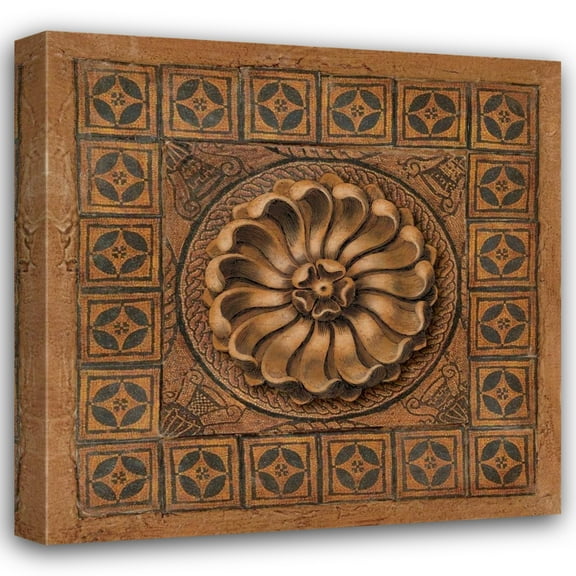 Merri Pattinian 15x15 Gallery Wrapped Canvas Wall Art Titled - Mystic Medallion I