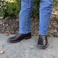 thumbnail image 4 of GadwallAR Men's Alex Exotic Western Cowboy Boots-Squre Toe Pull On Leather Neck Chocolate 10 Medium, 4 of 5
