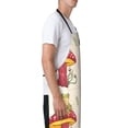 thumbnail image 3 of Naloa Frog Sitting On Mushroom Apron Kitchen Aprons with Pockets for Women Men Chef, 3 of 8