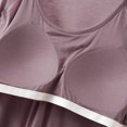 thumbnail image 4 of Fanxing Built in Bra Tank Tops for Women V Neck Camisole Padded Workout Yoga Thin Spaghetti Strap Comfy Shelf Bra Undershirts Purple,XXL, 4 of 6