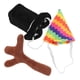 thumbnail image 3 of Adorable Cute Plushies Dress Up Accessory Doll Hat Antler Eco-friendly Material Assorted Color 1 Set, 3 of 5