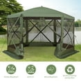 Outsunny 12' x 12' Hexagon Screen House, Pop Up Tent Portable Gazebo Canopy Shelter with Mesh