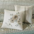 thumbnail image 5 of Madison Park King/Cal King Willa 6-Piece Cotton Quilt Set with Throw Pillows, Green, 5 of 6
