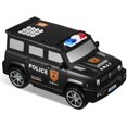thumbnail image 1 of Digital Fingerprint Piggy Bank Police Car Kids Password Piggy Bank Money Box with Password for Kids Puzzle Locker, 1 of 5