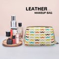 thumbnail image 4 of Colorful Mustache Makeup Bag, Leather Waterproof Travel Toiletry Bag, Large Capacity Cosmetic Bag Make up Bags Organizer fro Travel Size Toiletries Women Girls, 4 of 4