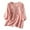 #06 Pink, variant on Womens Linen Shirts Fashion Vintage Boho Embroidered Cotton Linen Tops Summer 3/4 Sleeve Button Crew Neck Shirts Casual Loose Peasant Blouses Lagenlook Tunic Top