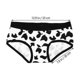 thumbnail image 2 of 2 Pcs Cow Pattern Underwear Couple Briefs Adorable Knickers (Free Size + L), 2 of 3