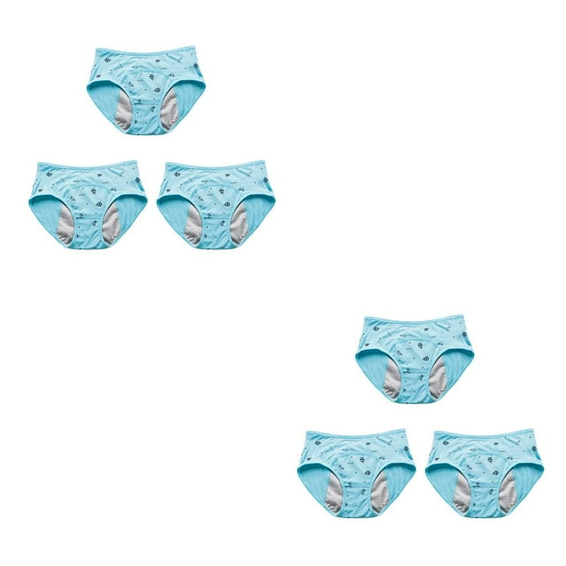 Minnieouse Bragas de 3 piezas de dibujos animados para niñas, ropa interior menstrual, calzoncillos, lencería, calzoncillos a prueba de fugas Type1 NO1