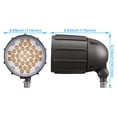 thumbnail image 5 of LEONLITE LED Security Floodlight, 200W Eqv. 3000K Warm White, 100-277V Landscape Path Walkway Lawn Lighting, 5 of 6