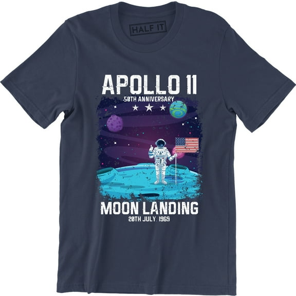 Apollo 11 50th Anniversary Moon Landing 1969 2019 Mens T-Shirt