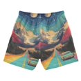 thumbnail image 7 of FORMRS Boys Swim Trunks Quick Dry Mesh Liner Boardshorts Sizes XS-XL, Colorful Road, 7 of 7
