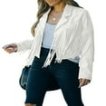 thumbnail image 1 of Veste à Franges pour Femmes, Ouverte devant, Courte, Ajustée, 1 of 3